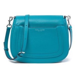 Marc Jacobs teal crossbody purse